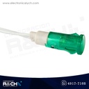BM-MD11G Bombilla Luz Piloto Redonda Verde con Cable 220V