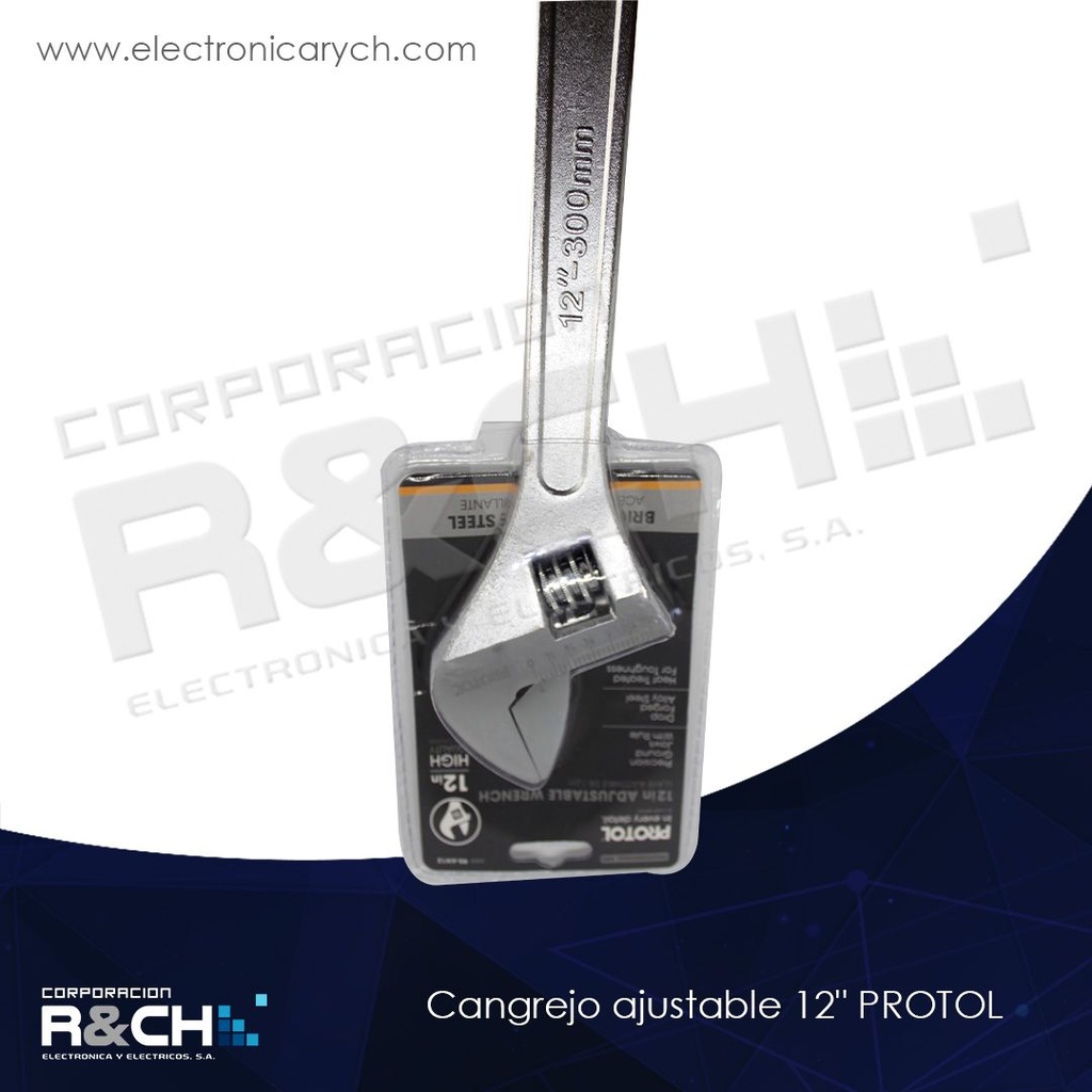 HM-90-AW12 cangrejo ajustable 12" PROTOL