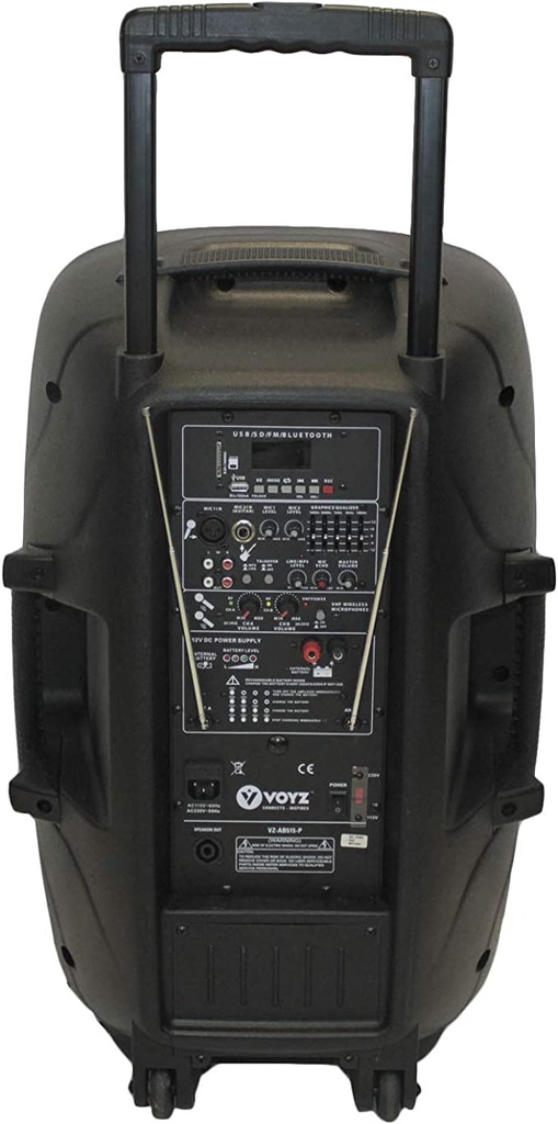 VZ-AB515P Bocina Amplificada 1000W con Bateria