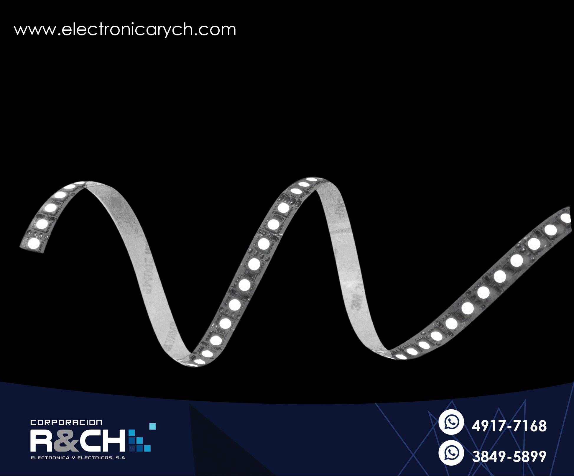 LD-TRGB tira de LED RGB flexible c-adhesivo 1m red/green/blu