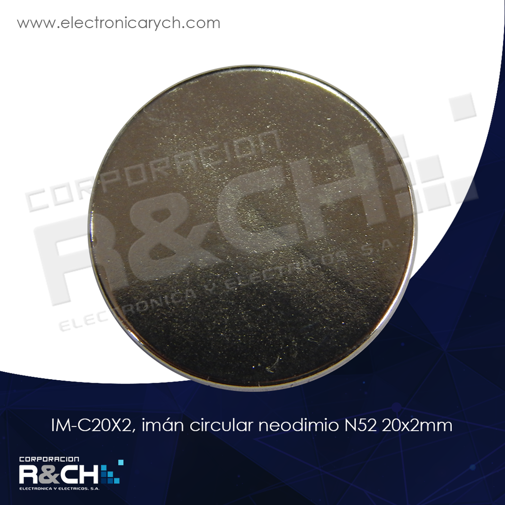 IM-C20X2 iman circular neodimio N52 20x2mm