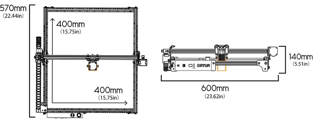 HM-OLM2 Maquina Laser Master 2 Pro S2 4500mW
