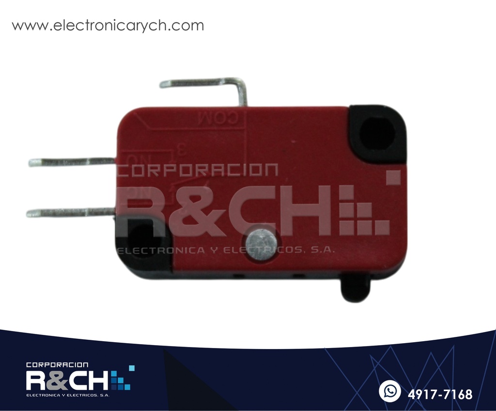 SW-285 Micro Switch Pulsador 1 Polo NC NA 10A  Compatible Con Switch Videojuego