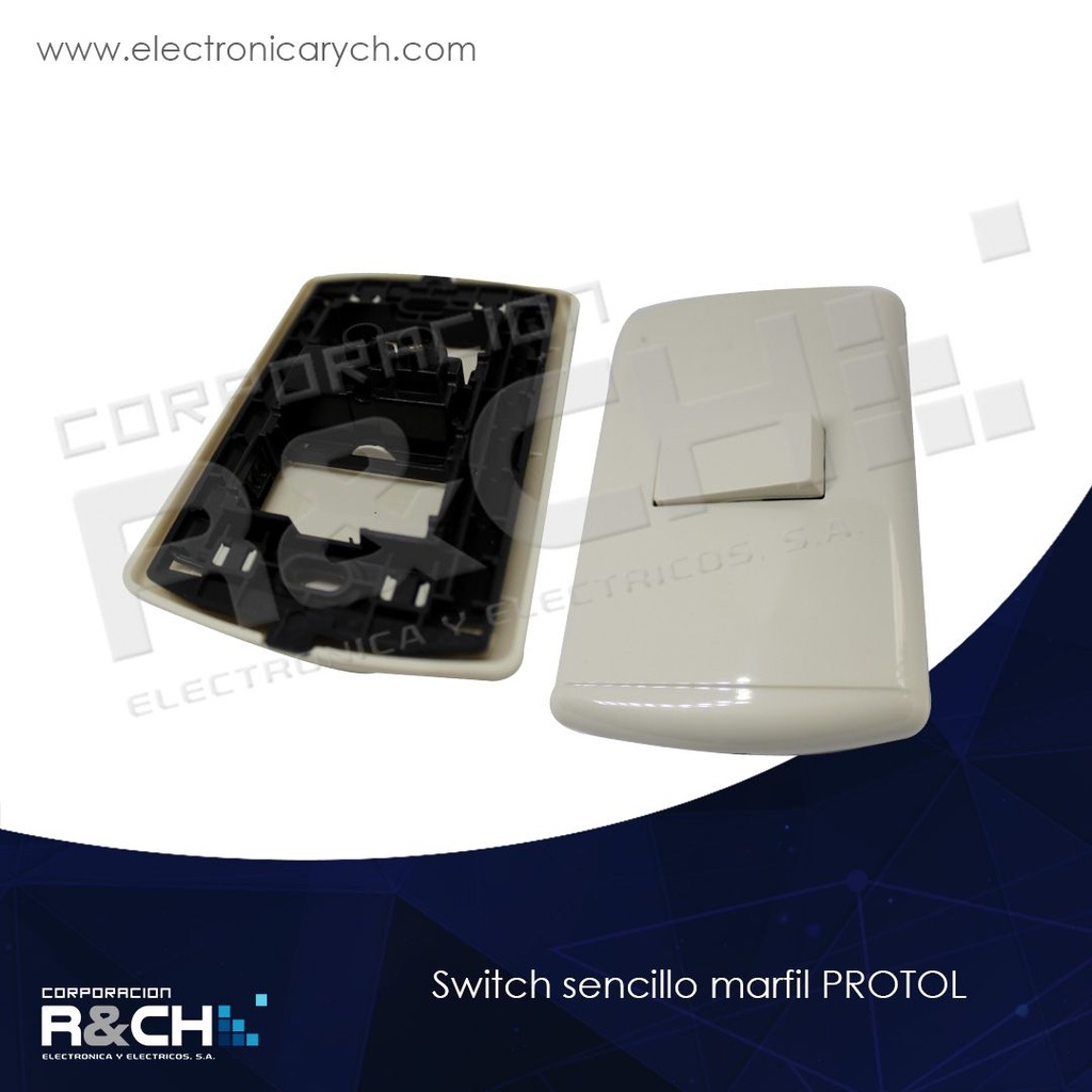 BT-1100 switch sencillo marfil PROTOL