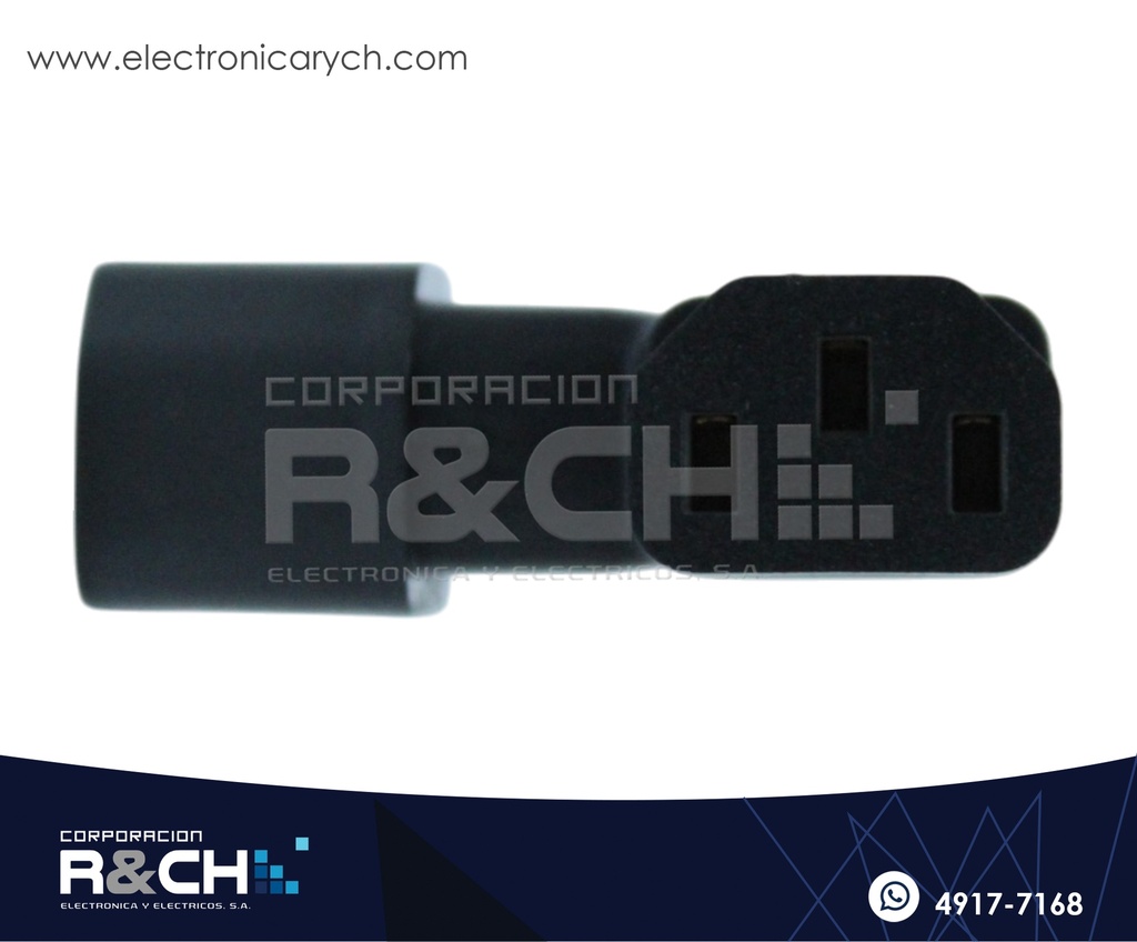 AD-142WA Adaptador AC C14 a C13 Angular Derecho