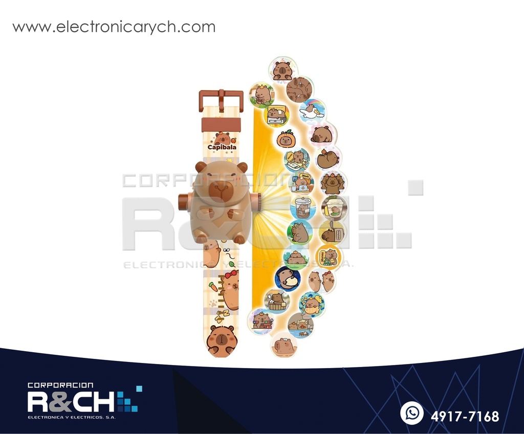 Capibara Reloj Varias funciones