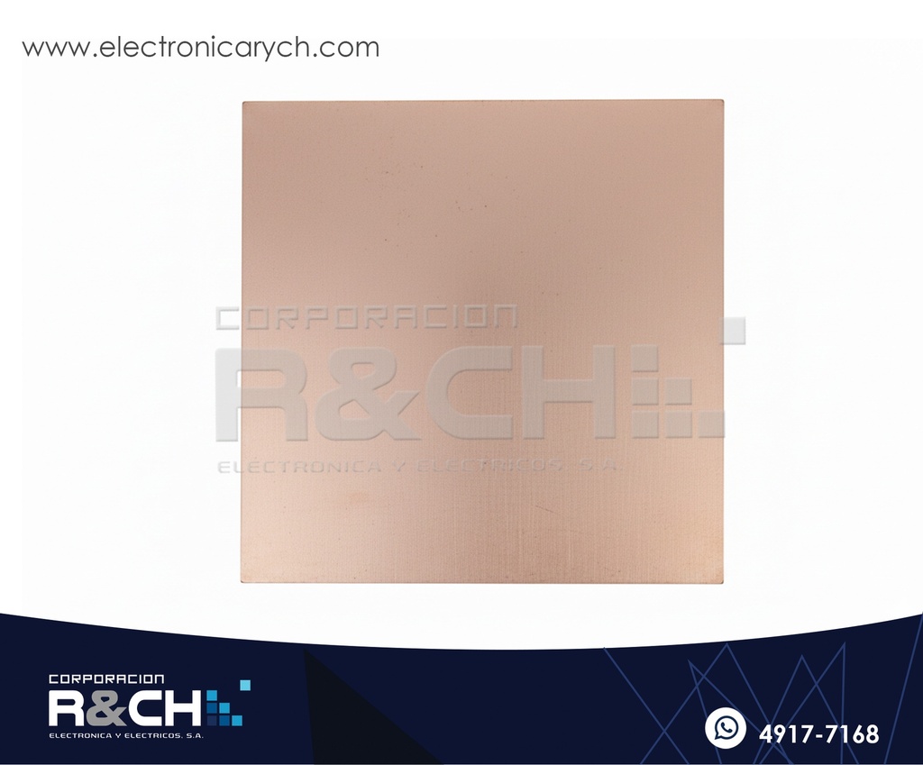 PC-C5F placa de cobre 6"x6" 15x15cm fibra de vidrio
