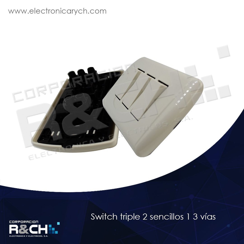 BT-1820 switch triple 2 sencillos 1 3 vías