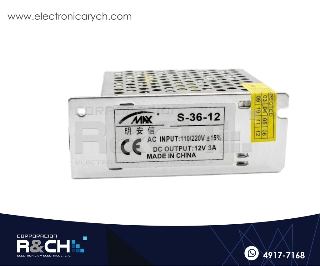 FE-1203A Fuente 12V 3A