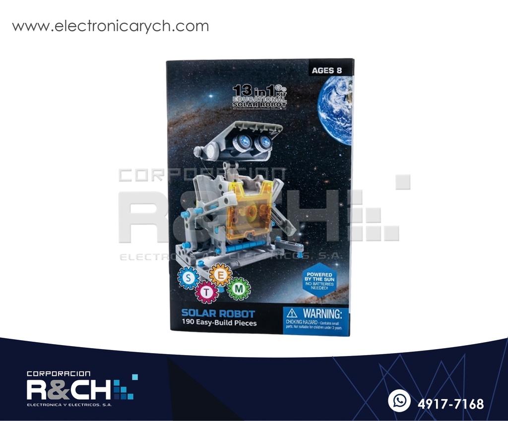SX-1212 Kit Robot Solar Educativo 13 en 1– STEM DIY