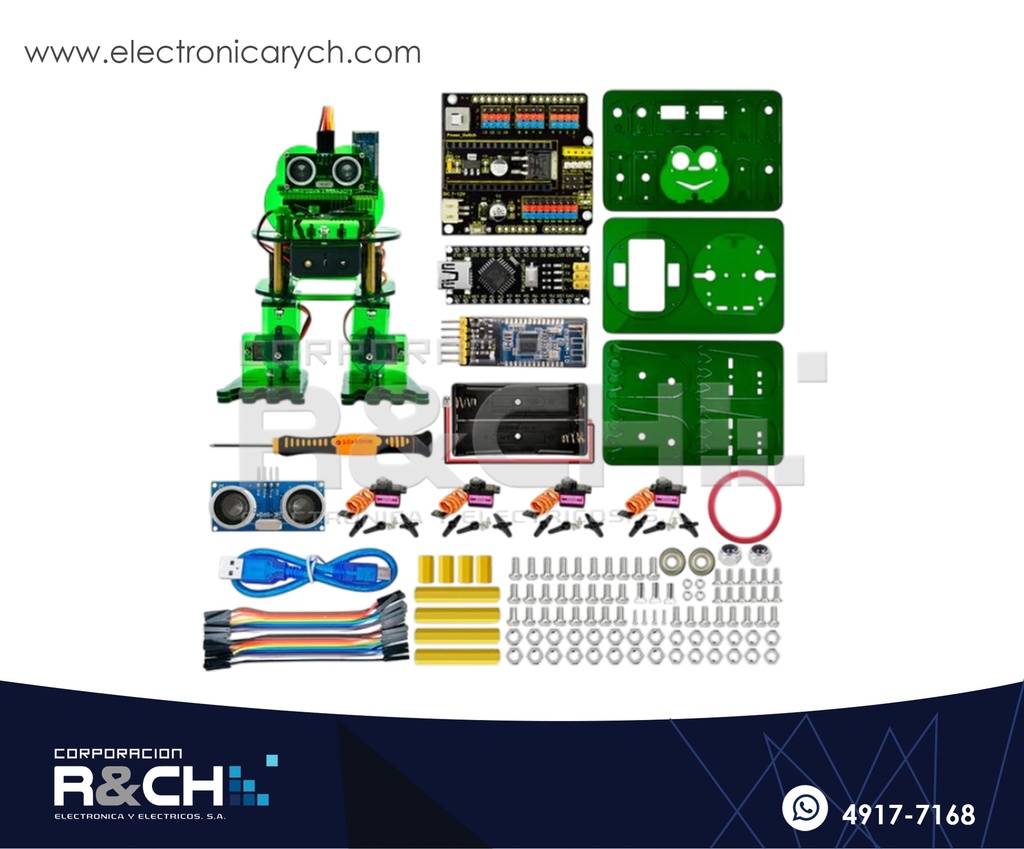 SX-1214  Kit Robot Inteligente KEYES para Arduino – Bluetooth, Baile y Seguimiento Ultrasónico