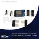 MD-ESP-12 Módulo ESP8266 WeMos D1 mini WiFi ESP-12 basado en ESP-8266EX 11 pines