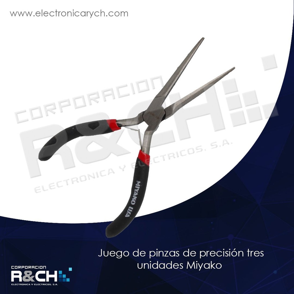 MY-039 juego de pinzas de precisión tres unidades Miyako