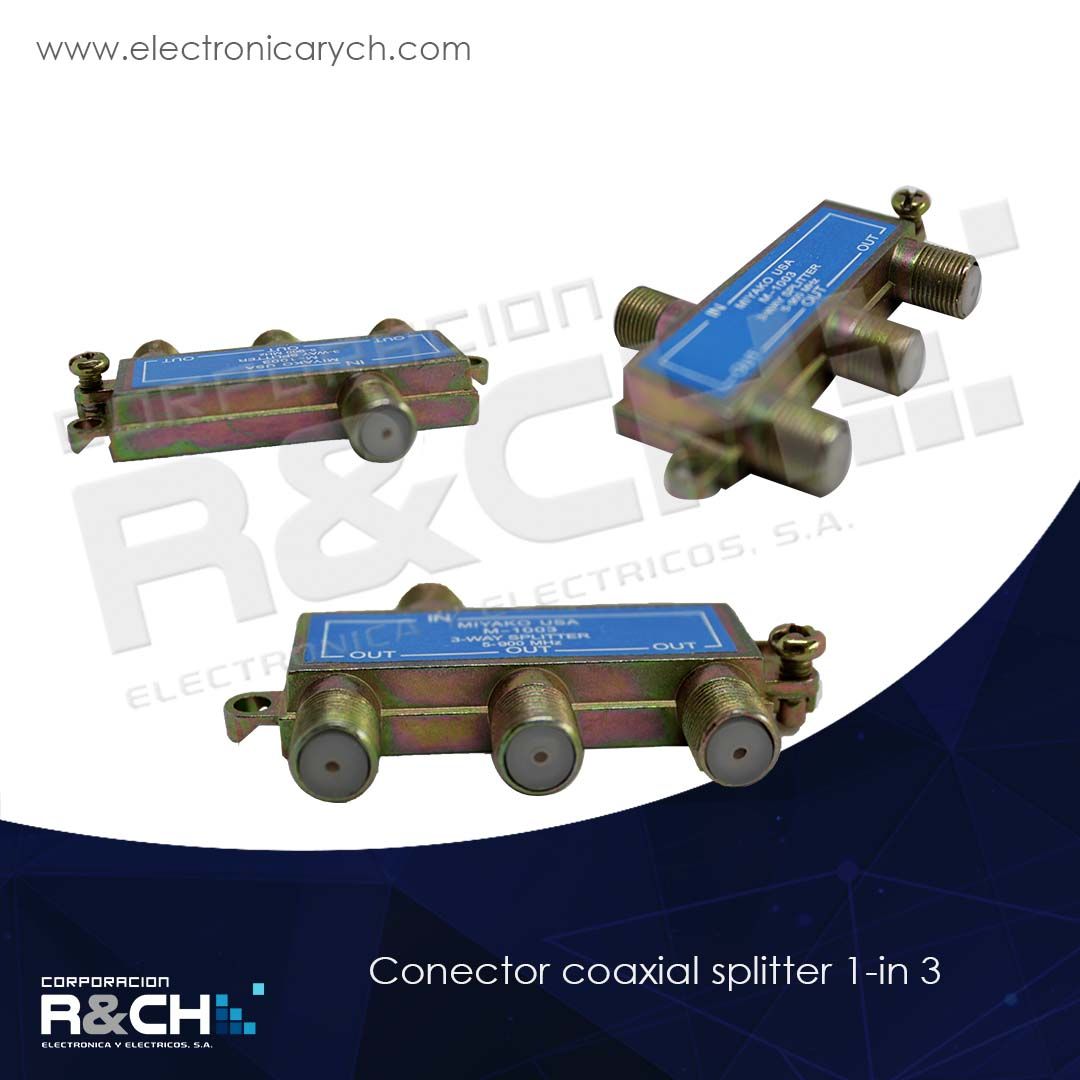 CN-CS-1/3 conector coaxial splitter 1-in 3-out