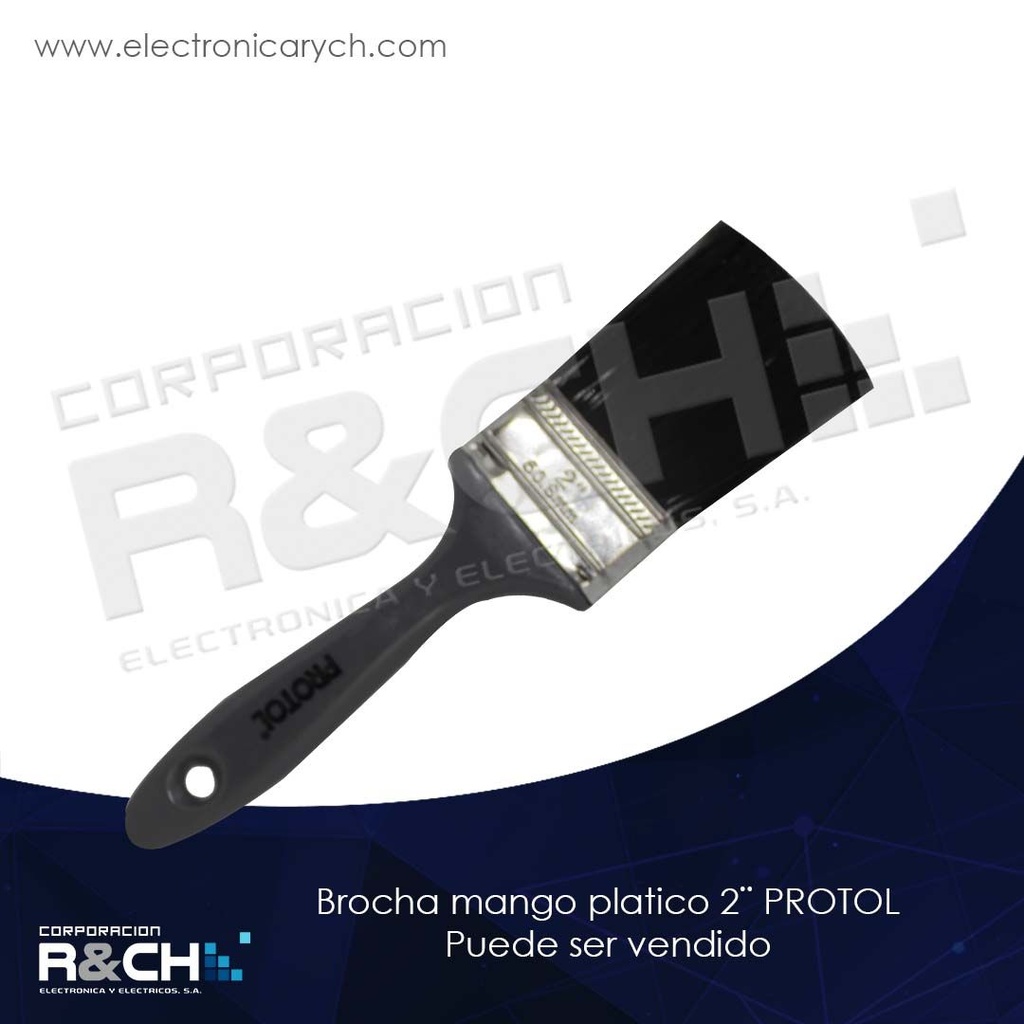 HM-80-BRP-2 brocha mango platico 2¨ PROTOL