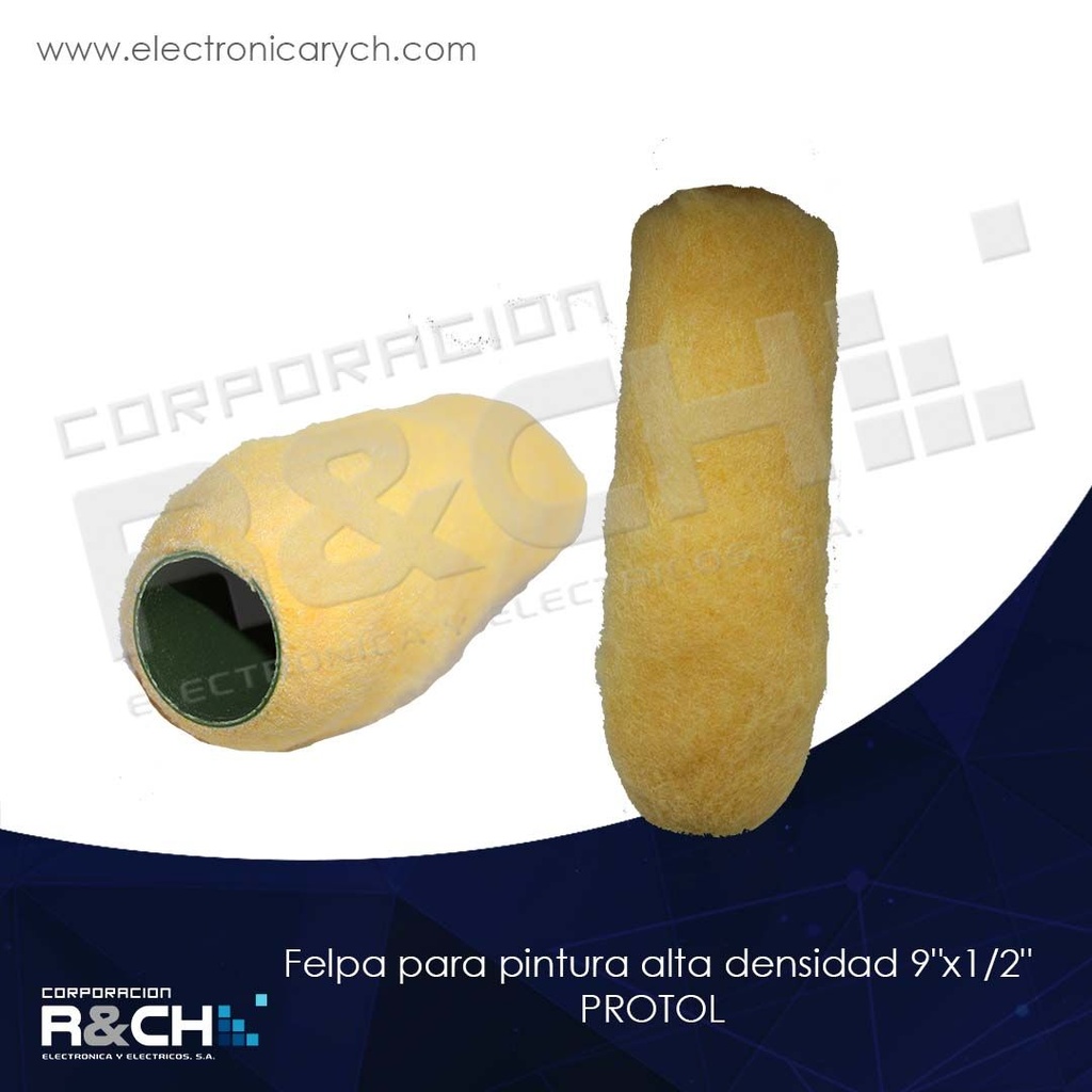 HM-80-MOP9A-1/2 felpa para pintura alta densidad 9"x1/2" PROTOL