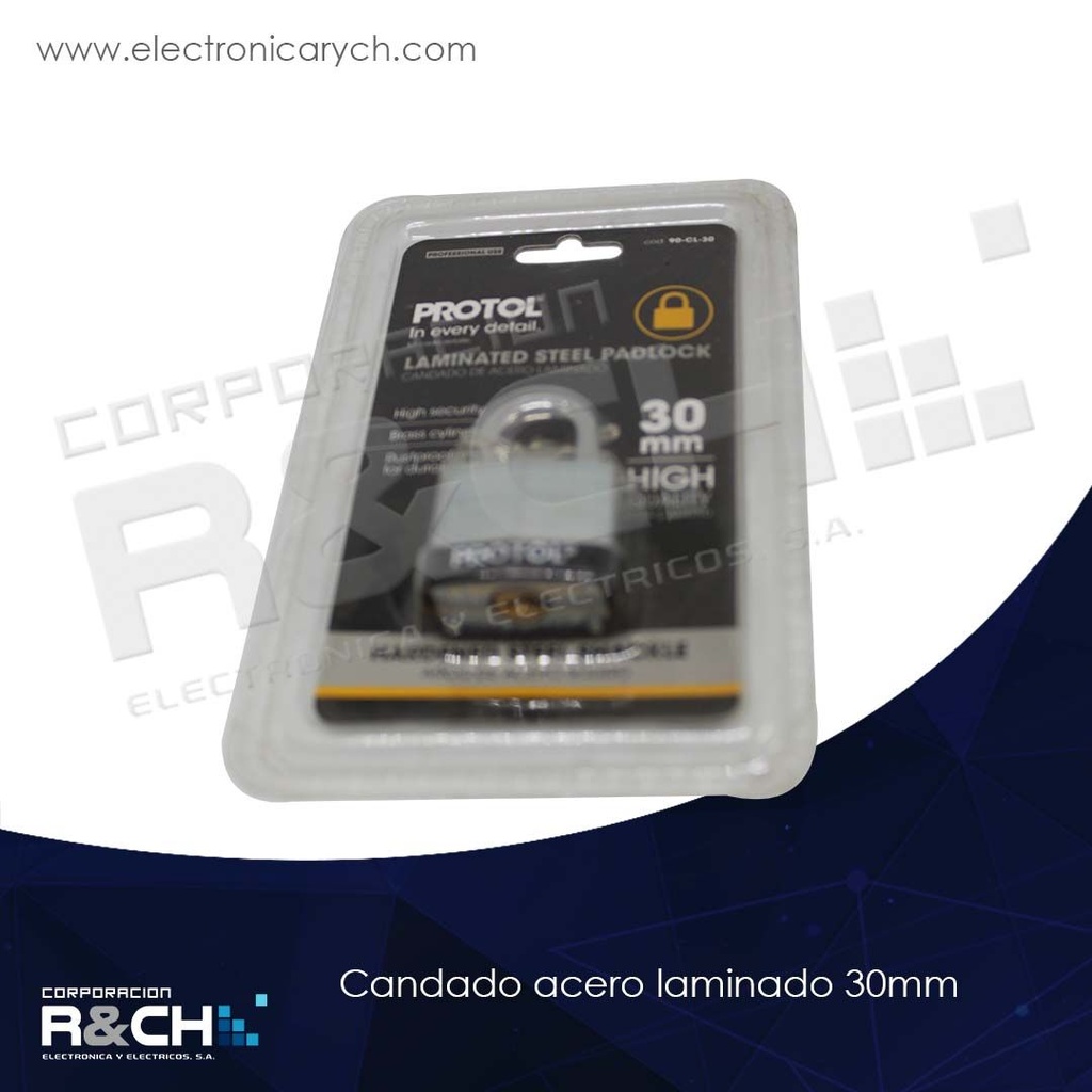 HM-90-CL-30 candado acero laminado 30mm