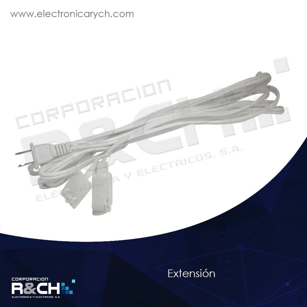 EX-6B extension eléctrica 6ft. blanca