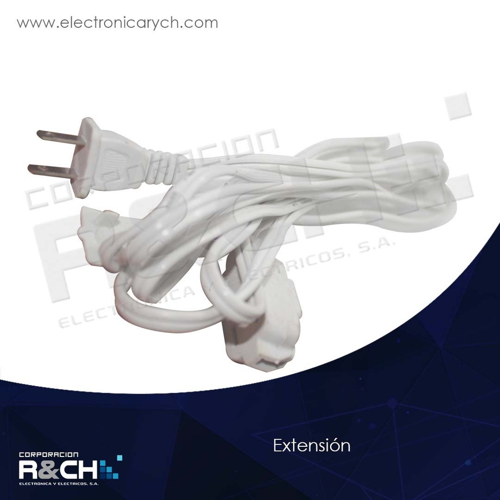 EX-6B extension eléctrica 6ft. blanca