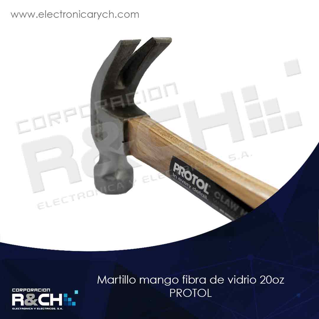 HM-80-MWC-20 martillo mango de madera 20oz PROTOL
