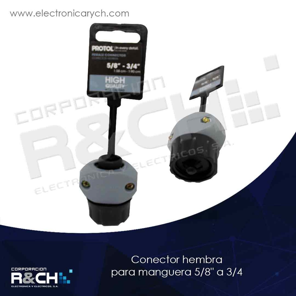 HM-80-N09 conector hembra para manguera 5/8" a 3/4"