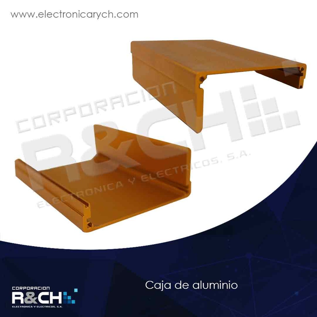 CJ-620 caja de aluminio 110x76x46mm para proyectos color dorado