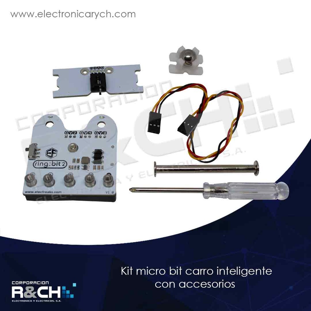 SX-MB1 kit micro bit carro inteligente con accesorios, no incluye microbit