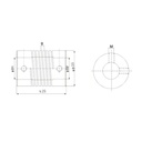 [TN-A5525] TN-A5525 tornillo acople para impresora 3D 5x5x25mm