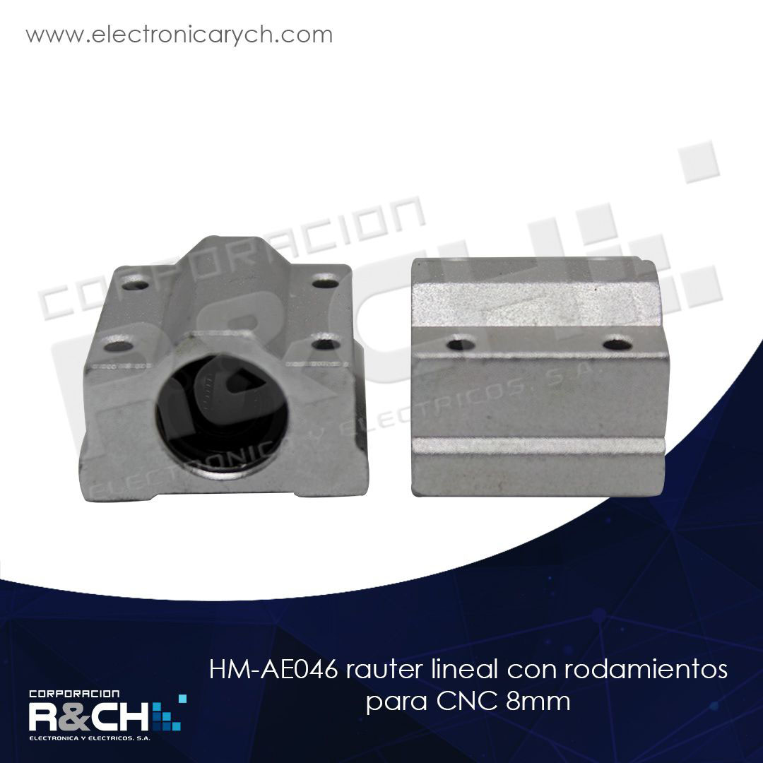HM-AE046 rauter lineal con rodamientos para CNC 8mm