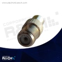 F-65 adaptador jack RCA a jack coaxial con rosca