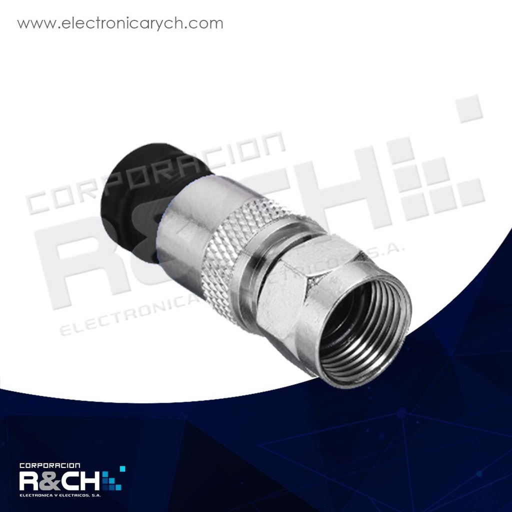 F-74HQ conector coaxial a presion RG6 laton HQ