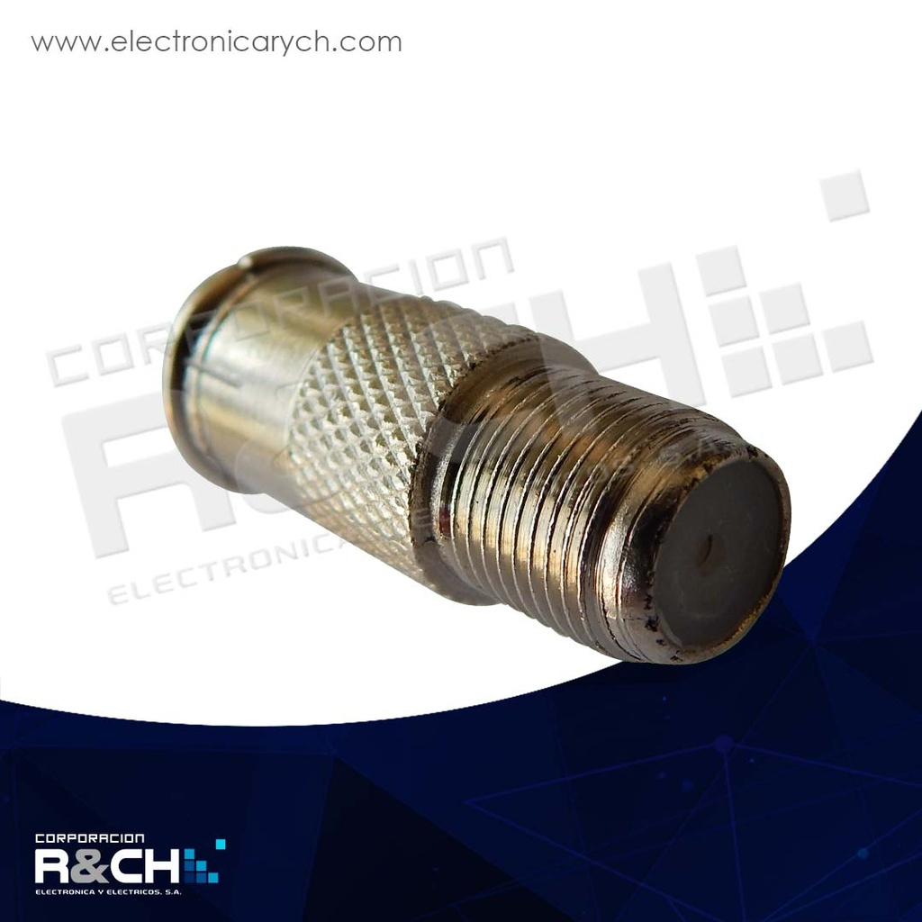 F-89 adaptador hembra coaxial a "Pal" plug a presion
