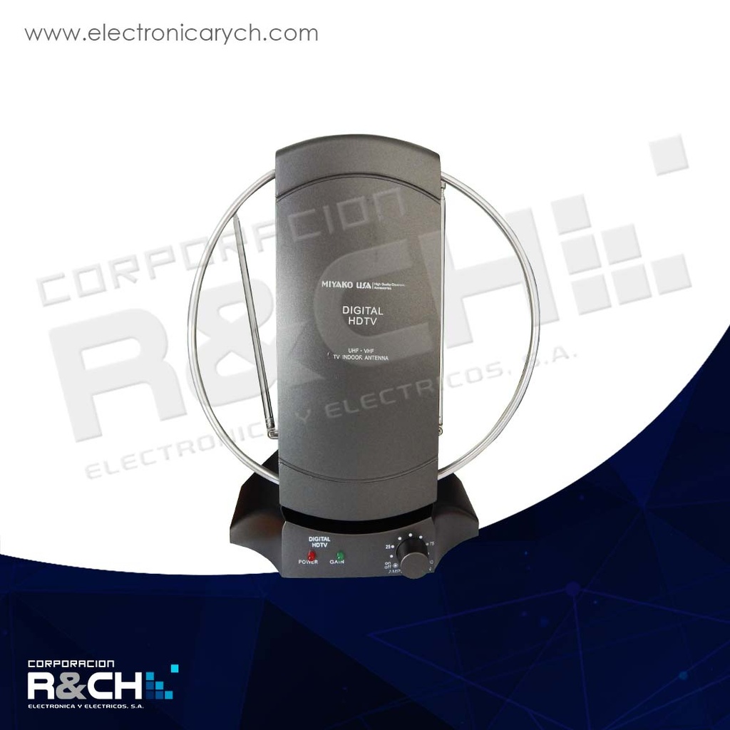 KF-4000 antena para interior soporta HDTV 1080p UHF-VHF