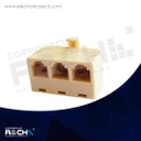 KR-203 adaptador RJ11 tres salidas jack a 1 plug, 4 contactos