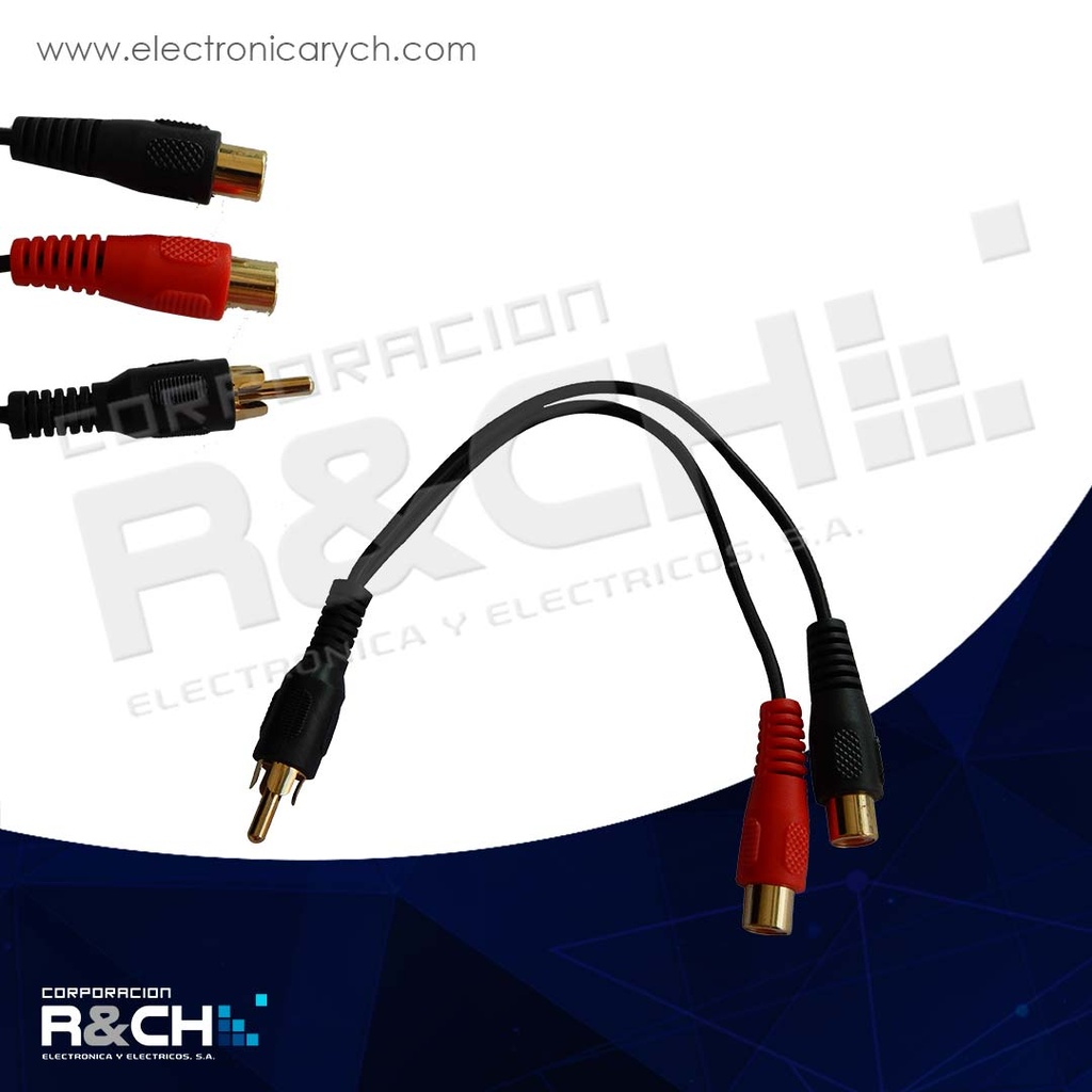 EX-M-219 extension plug RCA a 2 jack RCA 6"