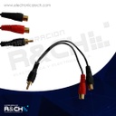 EX-M-219 extension plug RCA a 2 jack RCA 6"