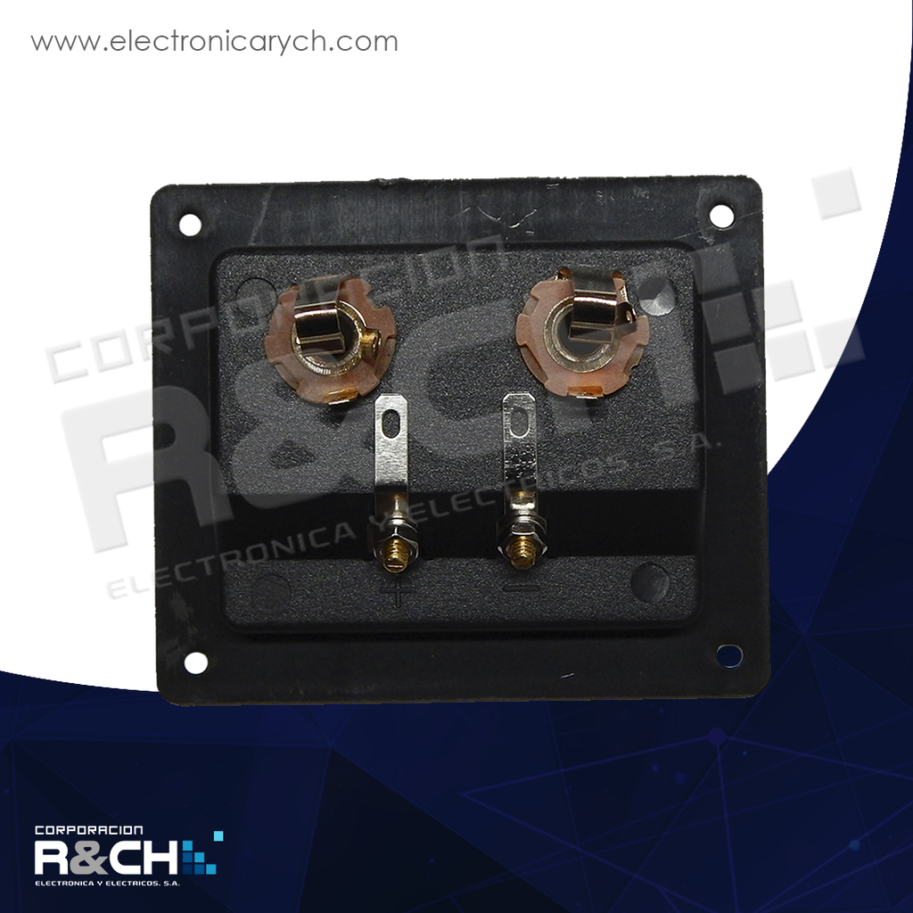 NB-518 terminal doble para bocina cuadrada HQ 3x3x1/4" mono