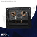 NB-518 terminal doble para bocina cuadrada HQ 3x3x1/4" mono