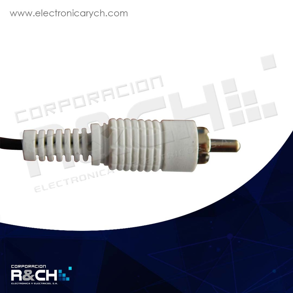 M-253G extension plug 3.5 angular a 3 lineas RCA plug 6 pies