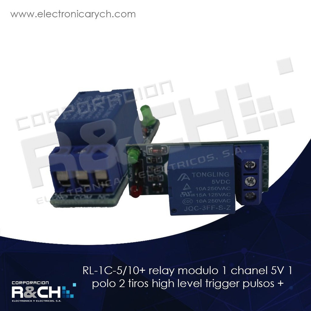 RL-1C-5/10 relay modulo 1 chanel 5V 1 polo 2 tiros