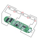 MD-4S12 modulo de protección de bateria 4S 15A