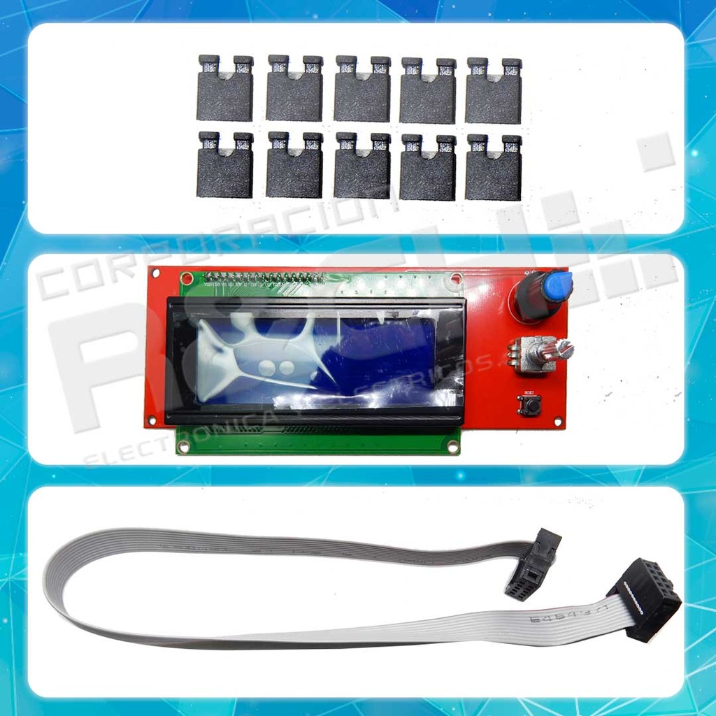 SX-1011 kit para impresora 3D con arduino mega y LCD 2004 con controladores