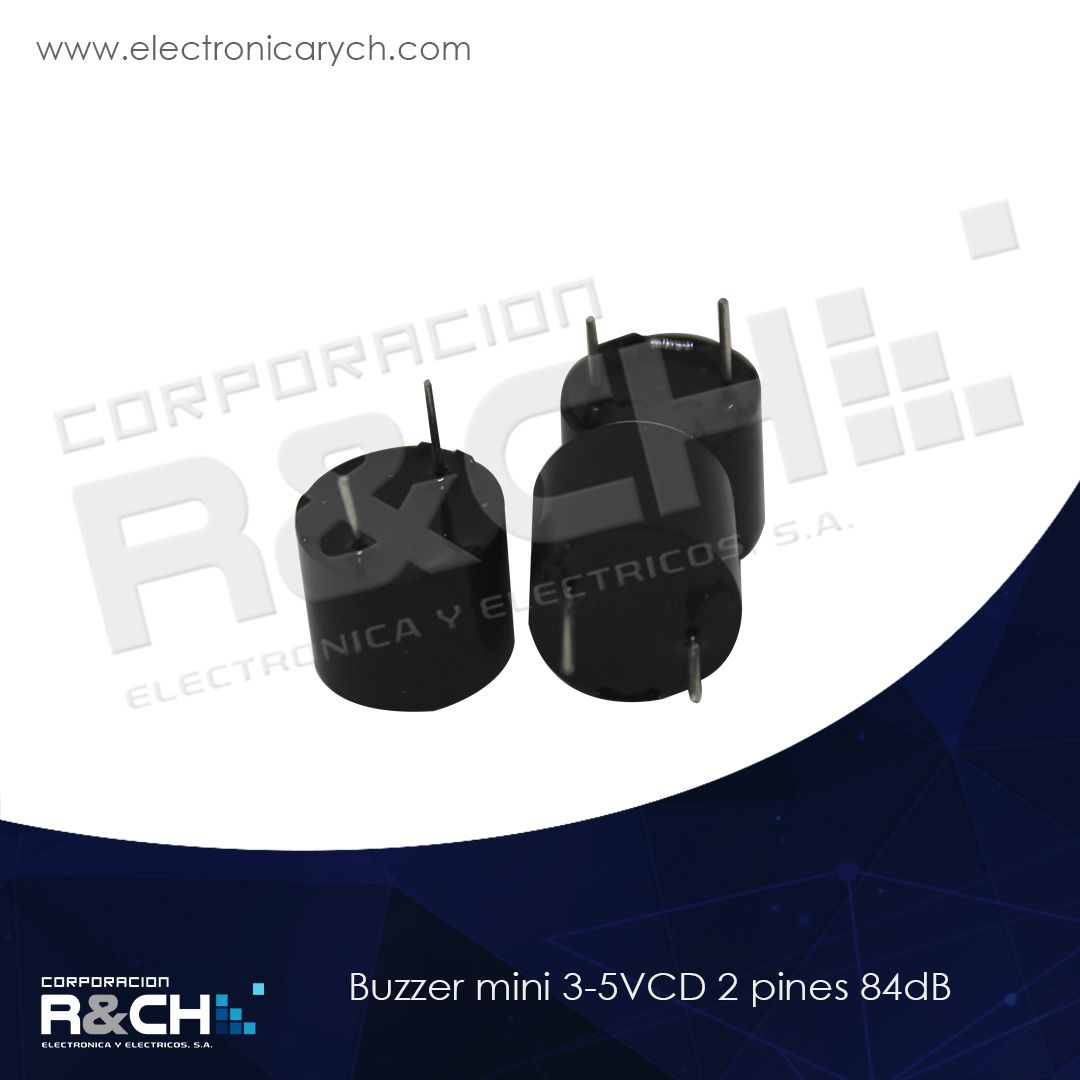 BZ-1212S buzzer mini 3-5VCD 2 pines 84dB