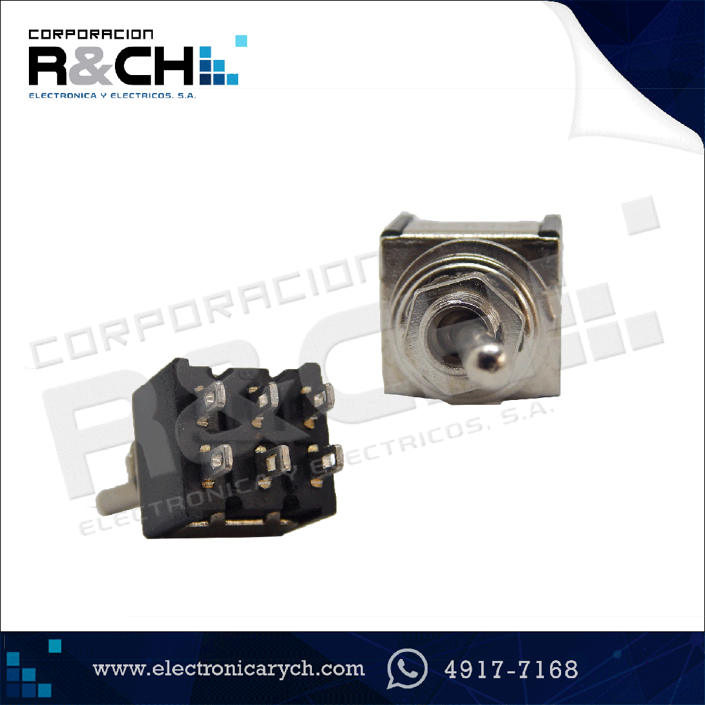 SW-2550 switch 2P2T on-off-on palanca