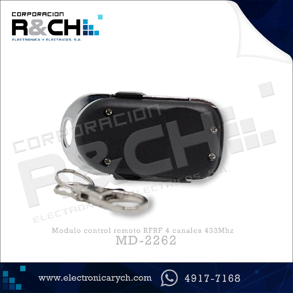 MD-2262 modulo control remoto RFRF 4 canales 433Mhz