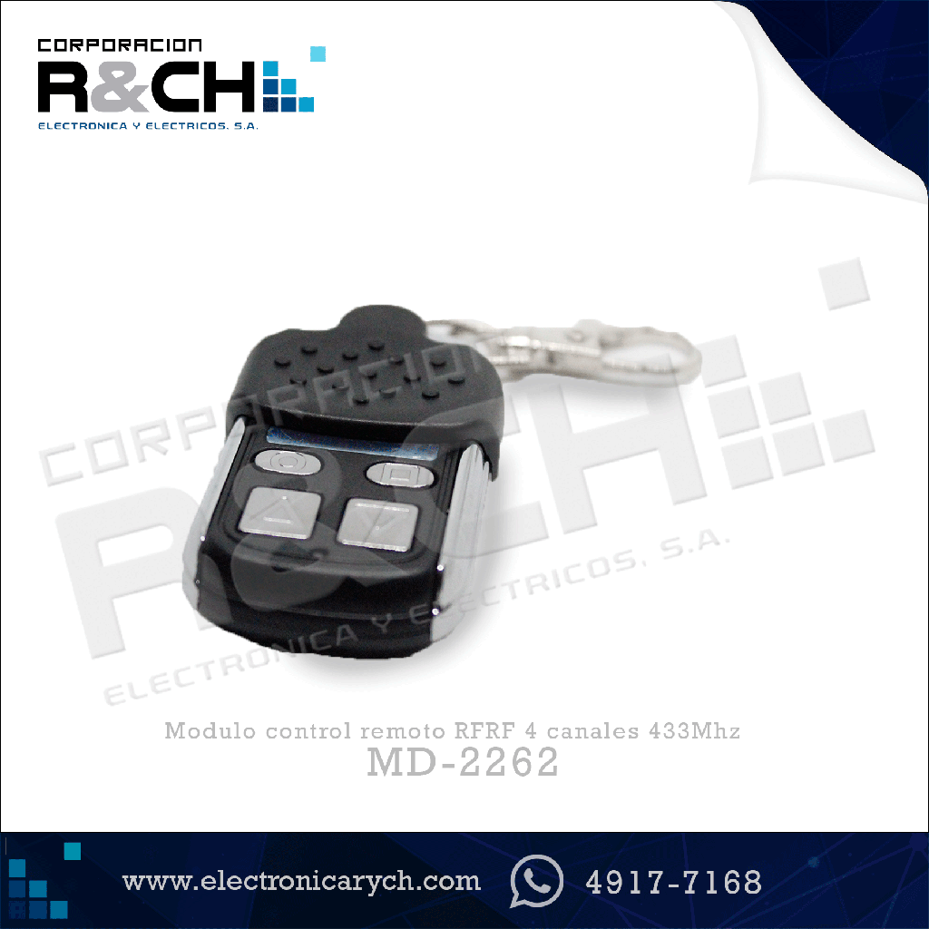 MD-2262 modulo control remoto RFRF 4 canales 433Mhz