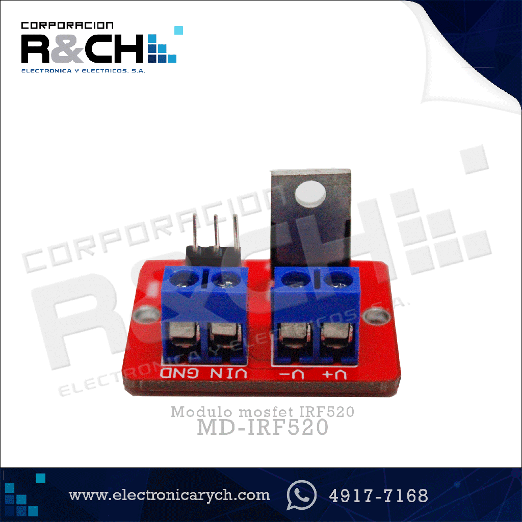 MD-IRF520 modulo mosfet IRF520