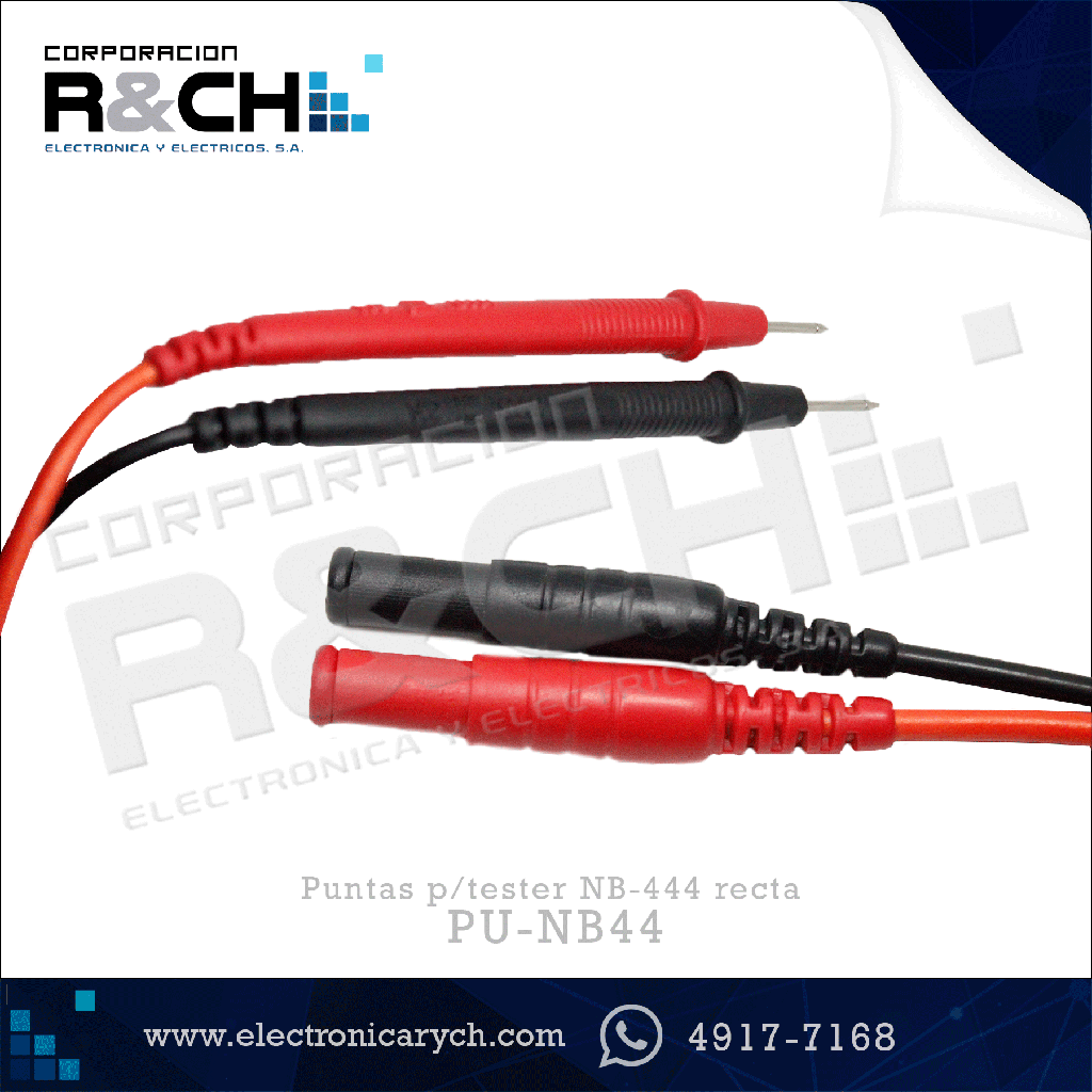 PU-NB444 puntas p/tester NB-444 recta