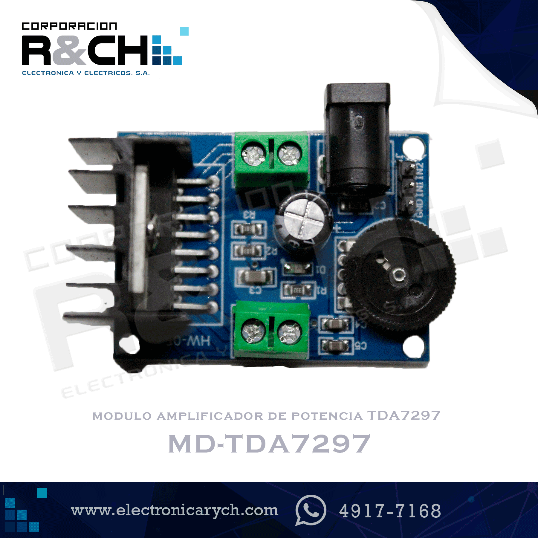 MD-TDA7297 modulo amplificador de potencia TDA7297