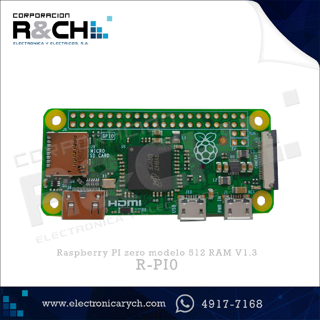 R-PI0 raspberry PI zero modelo 512 RAM V1.3
